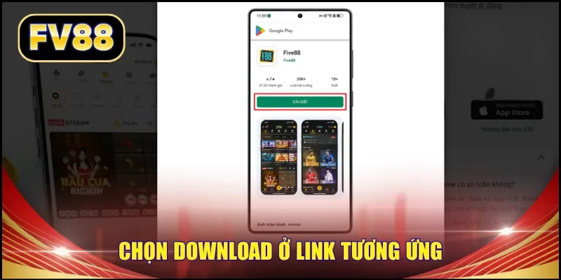 Chọn download ở link tương ứng