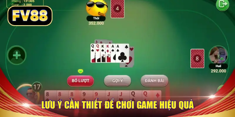 Lưu ý cần thiết để chơi game hiệu quả