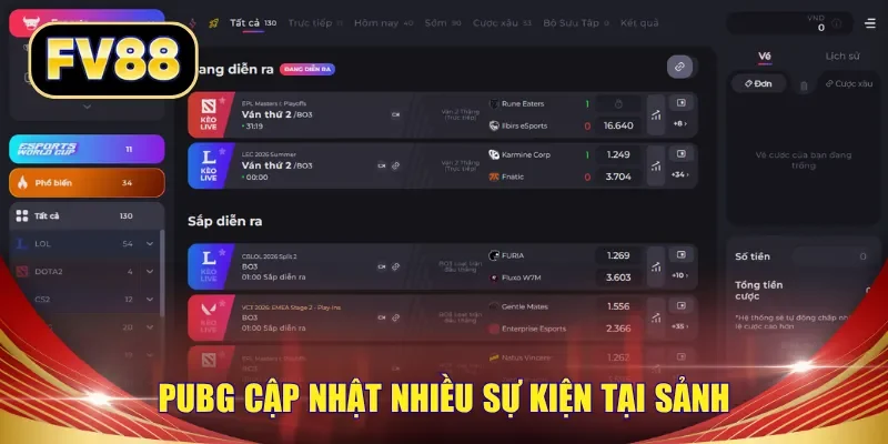 PUBG cập nhật nhiều sự kiện tại sảnh