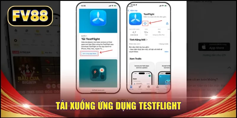 Tải xuống ứng dụng TestFlight
