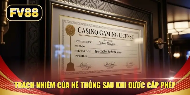 Trách nhiệm của hệ thống sau khi được cấp phép